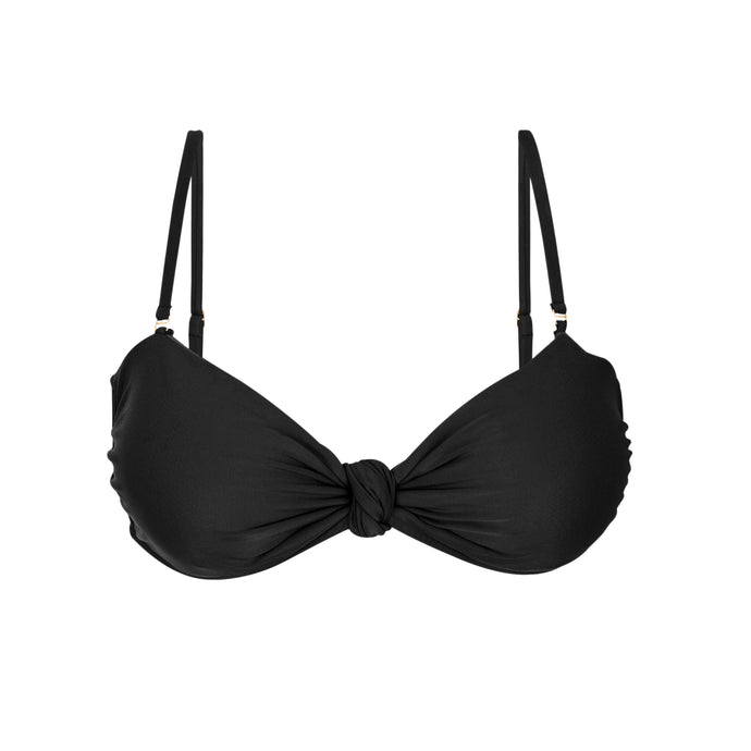 Product Front: Rio De Sol Top Bikini Top Touch-Black Bandeau-Joy