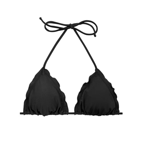 Product Front: Rio De Sol Top Bikini Top Touch-Black Frufru