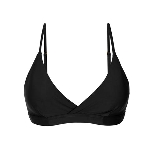 Product Front: Rio De Sol Top Bikini Top Touch-Black Paola