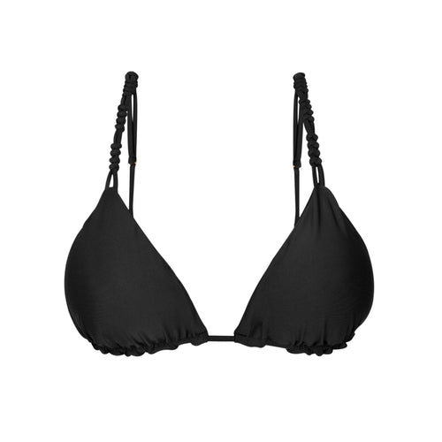 Product Front: Rio De Sol Top Bikini Top Touch-Black Selena
