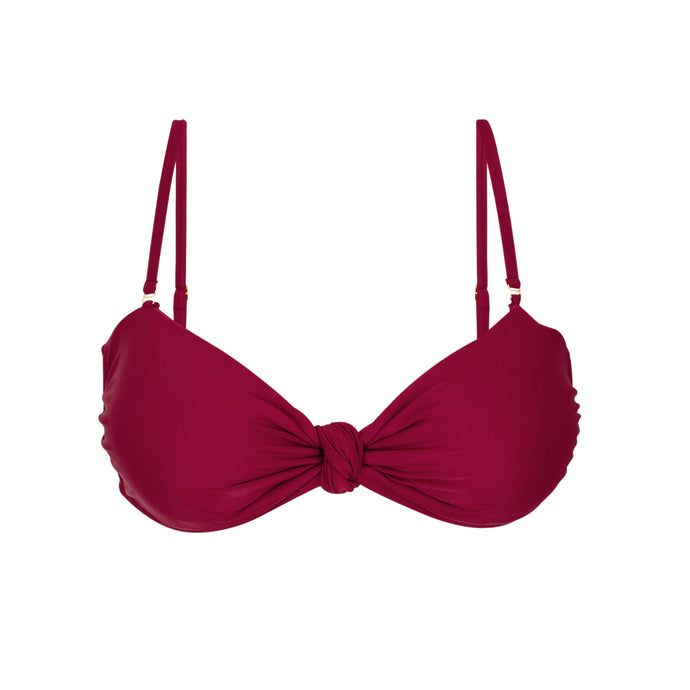 Product Front: Rio De Sol Top Bikini Top Touch-Carmim Bandeau-Joy