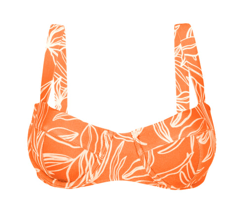 Product Front: Rio De Sol Top Bikini Top Trail-Orange Amelia
