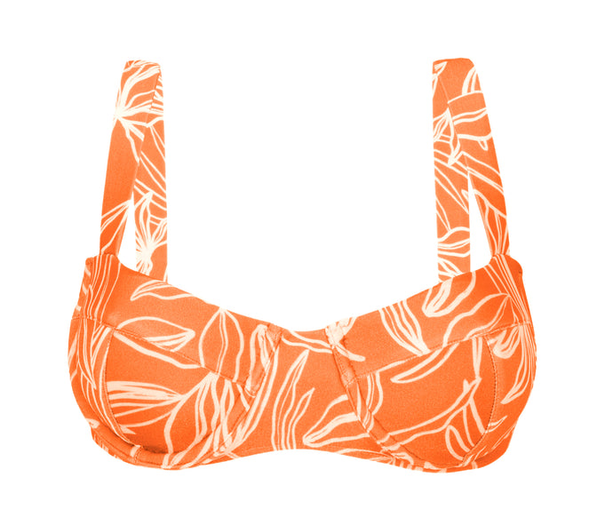 Product Front: Rio De Sol Top Bikini Top Trail-Orange Amelia