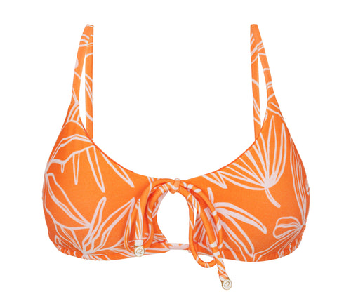 Product Front: Rio De Sol Top Bikini Top Trail-Orange Tank-Tie