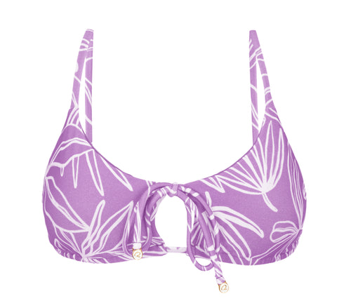 Product Front: Rio De Sol Top Bikini Top Trail-Purple Tank-Tie