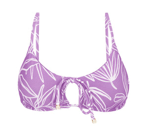 Product Front: Rio De Sol Top Bikini Top Trail-Purple Tank-Tie