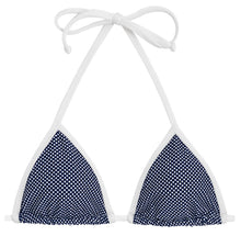 Załaduj obraz do przeglądarki galerii, Product Front: Rio De Sol Top Bikini Top Tri Micro Poa White
