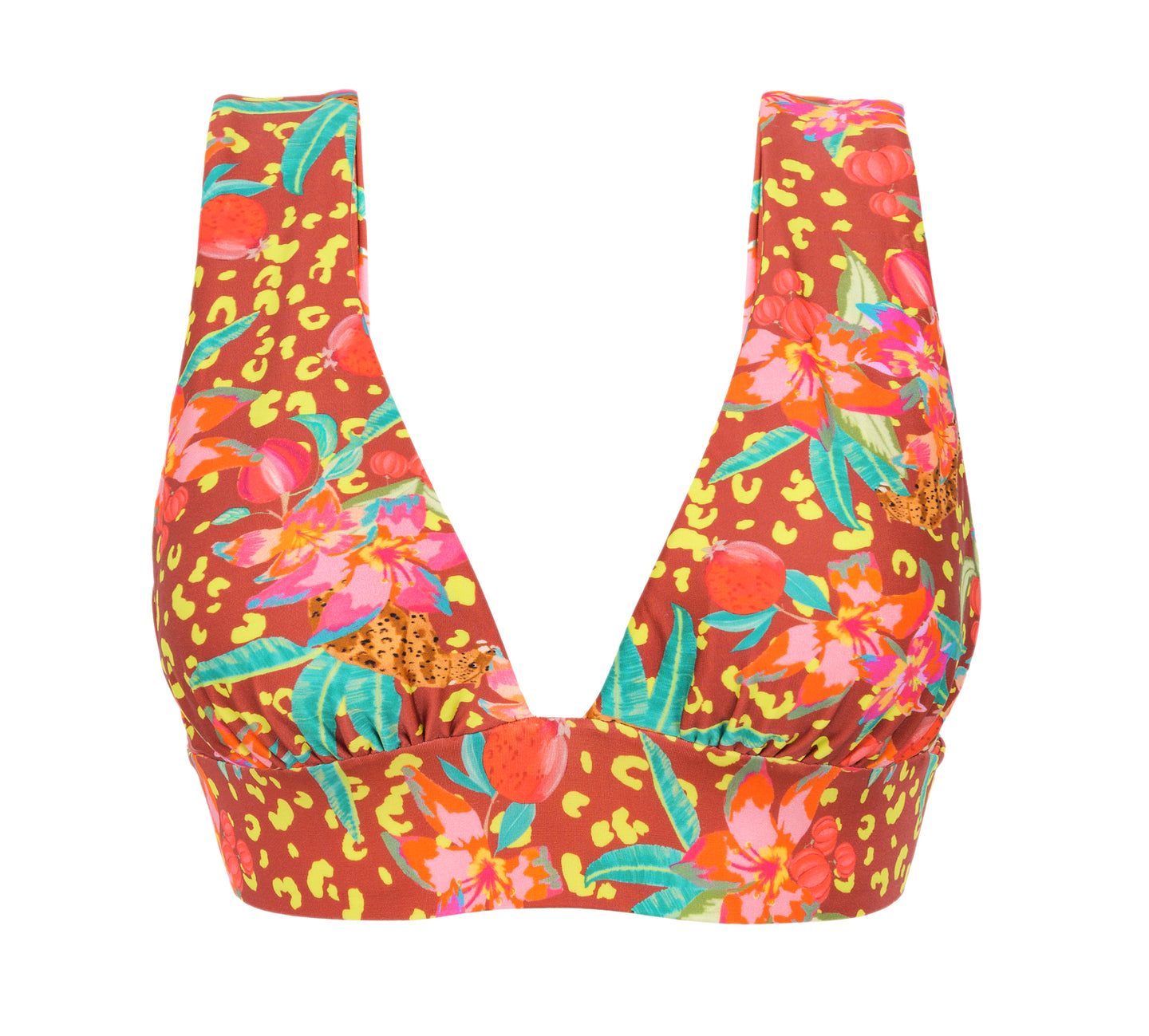 Product Front: Rio De Sol Top Bikini Top Tropics Halter-Marina