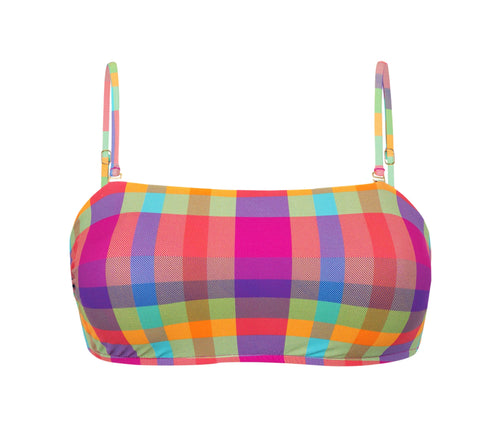 Product Front: Rio De Sol Top Bikini Top Tulip-Garden Bandeau-Reto