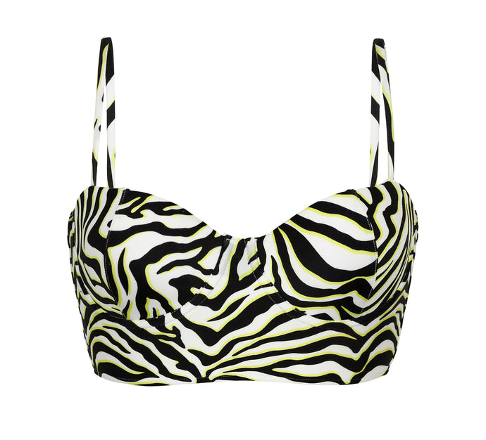 Product Front: Rio De Sol Top Bikini Top Wild-Black Balconet-Anna