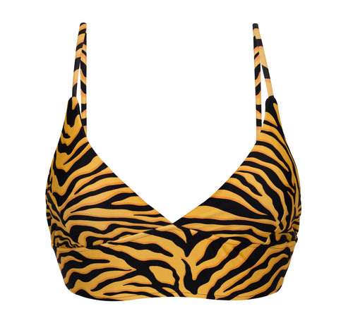 Product Front: Rio De Sol Top Bikini Top Wild-Orange Tri-Tank