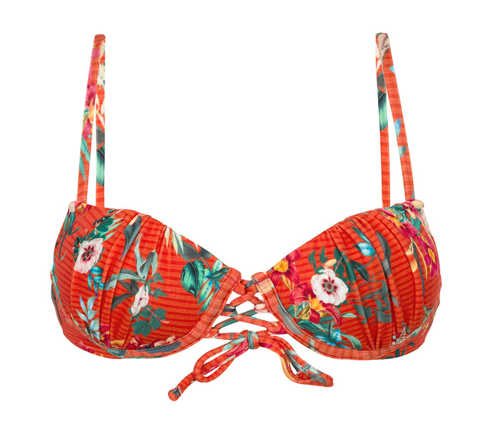 Product Front: Rio De Sol Top Bikini Top Wildflowers Balconet-Pushup