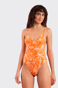 Model Front: Rio De Sol Kostium Jednoczęściowy Trail-Orange Hype