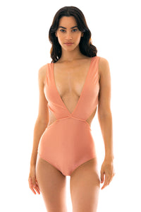 Model Front: Rio De Sol Kostium Jednoczęściowy Trikini Ouro Rosa