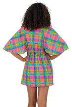 Załaduj obraz do przeglądarki galerii, Model Back: Rio De Sol Sukienka Plażowa Tulip-Garden Mini Dress
