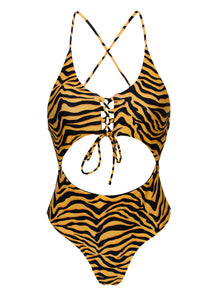 Product Front: Rio De Sol Kostium Jednoczęściowy Wild-Orange Ivy Strap