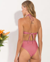 Załaduj obraz do przeglądarki galerii, Set Shimmer-Confetti Twist Belted-High-Waist
