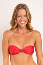 Załaduj obraz do przeglądarki galerii, Top Microfibra-Chic-Red Bandeau-Joy
