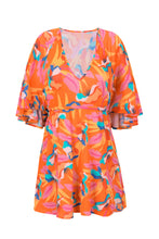 Załaduj obraz do przeglądarki galerii, Orange Bloom Mini Dress
