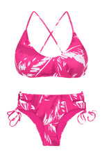 Załaduj obraz do przeglądarki galerii, Set Pink-Palms Bralette Madrid
