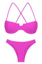 Załaduj obraz do przeglądarki galerii, Set St-Tropez-Pink Balconet Essential
