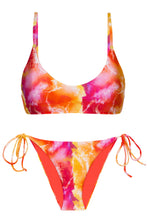 Załaduj obraz do przeglądarki galerii, Set Tiedye-Red Bralette Ibiza-Comfy
