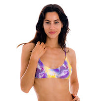 Załaduj obraz do przeglądarki galerii, Top Tiedye-Purple Bralette
